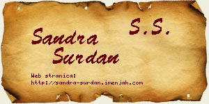 Sandra Surdan vizit kartica
